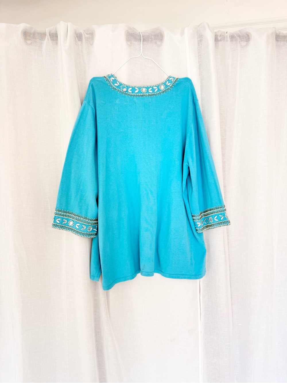 ✦ glam vintage 90s beaded tunic top / mini dress✦ - Picture 10 of 10